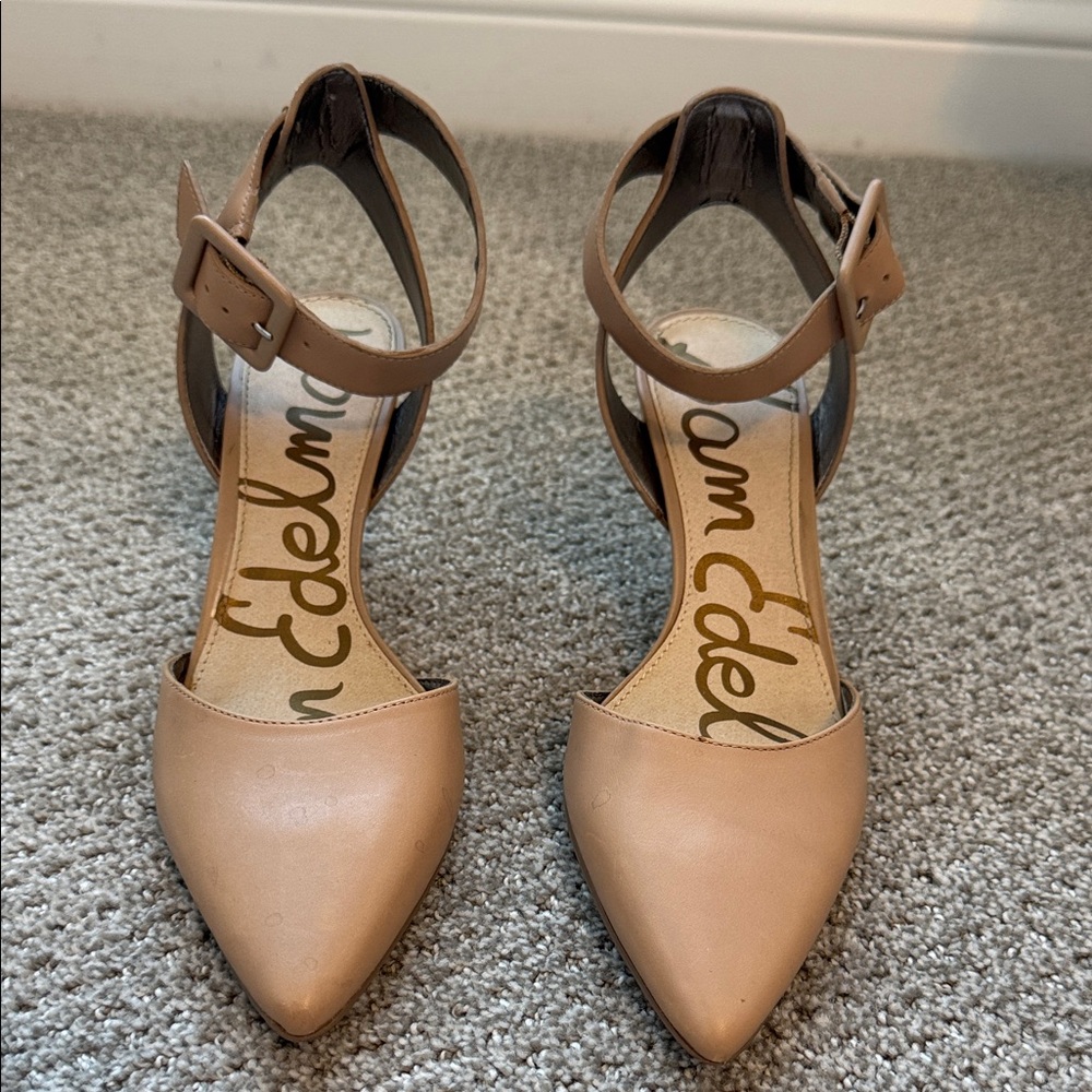 Sam Edelman Okala Pointed Toe Ankle Strap Heels